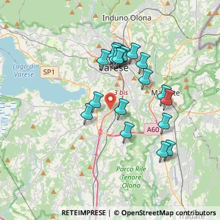 Mappa Via G. Ripamonti, 21100 Varese VA, Italia (3.4125)
