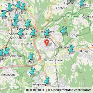 Mappa Via Morandi, 21046 Malnate VA, Italia (3.3475)