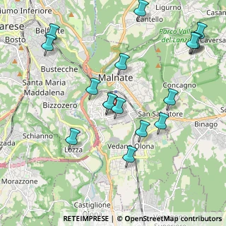Mappa Via Morandi, 21046 Malnate VA, Italia (2.25647)