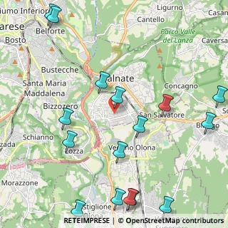 Mappa Via Morandi, 21046 Malnate VA, Italia (2.8375)
