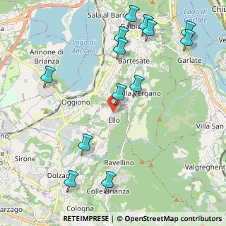 Mappa Via della Torre, 23848 Ello LC, Italia (2.57385)
