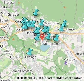 Mappa Via Cà Franca, 22030 Montorfano CO, Italia (1.473)