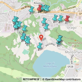 Mappa Via Cà Franca, 22030 Montorfano CO, Italia (0.588)