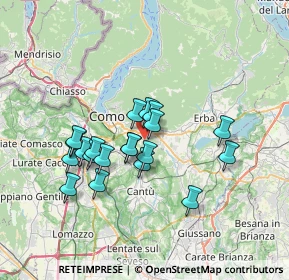 Mappa Via Cà Franca, 22030 Montorfano CO, Italia (5.845)