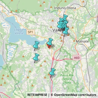 Mappa Via Giacomo Matteotti, 21020 Buguggiate VA, Italia (3.54909)