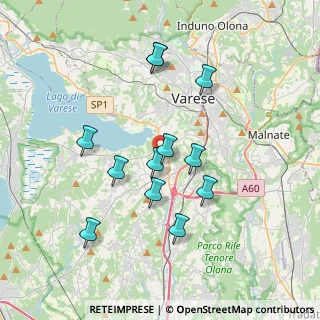 Mappa Via Giacomo Matteotti, 21020 Buguggiate VA, Italia (3.365)