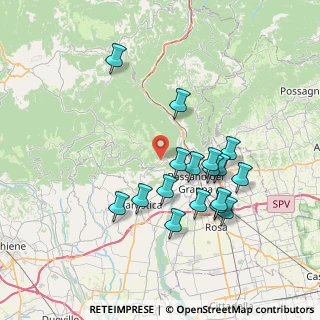 Mappa Via Colle Alto, 36061 Bassano del Grappa VI, Italia (6.93059)