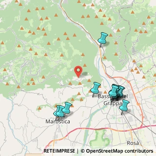 Mappa Via Colle Alto, 36061 Bassano del Grappa VI, Italia (4.62571)