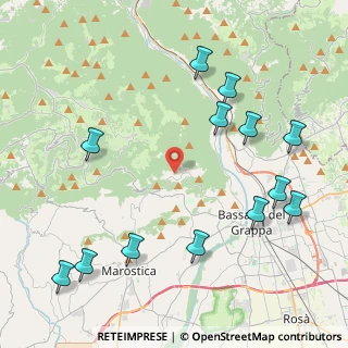 Mappa Via Colle Alto, 36061 Bassano del Grappa VI, Italia (5.09692)