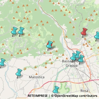 Mappa Via Colle Alto, 36061 Bassano del Grappa VI, Italia (6.05091)