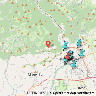 Mappa Via Colle Alto, 36061 Bassano del Grappa VI, Italia (4.48545)
