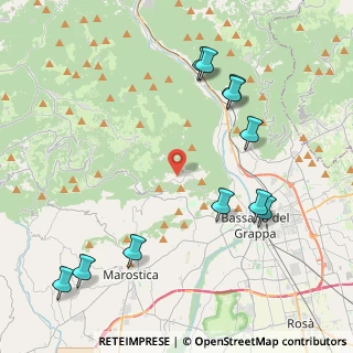 Mappa Via Colle Alto, 36061 Bassano del Grappa VI, Italia (4.88545)