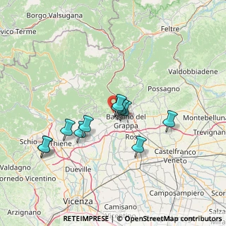 Mappa Via Colle Alto, 36061 Bassano del Grappa VI, Italia (12.37545)