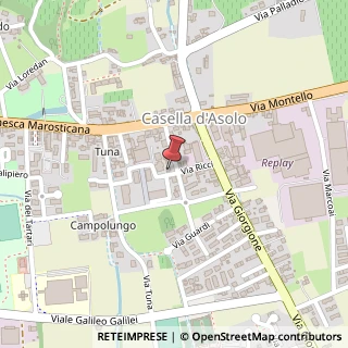 Mappa Via Jacopo Da Ponte, 14, 31011 Asolo, Treviso (Veneto)