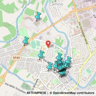 Mappa Via Pomponio Amalteo, 31046 Oderzo TV, Italia (0.5685)