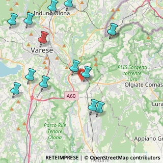 Mappa Via Ancona, 21046 Malnate VA, Italia (5.355)