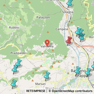 Mappa Contrà Chiesa Valrovina, 36061 Bassano del Grappa VI, Italia (3.58667)
