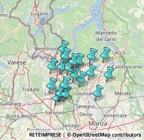 Mappa Via Antonio Gramsci, 22030 Lipomo CO, Italia (9.676)