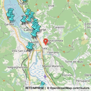Mappa Via Filande, 23801 Calolziocorte LC, Italia (2.738)