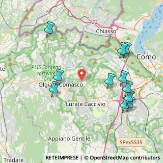 Mappa Via P.Tettamanti, 22020 Gironico CO, Italia (4.55545)