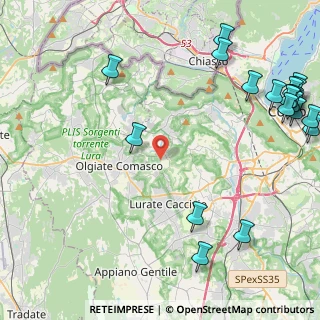 Mappa Via P.Tettamanti, 22020 Gironico CO, Italia (6.401)