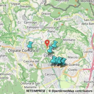 Mappa Via P.Tettamanti, 22020 Gironico CO, Italia (1.65583)