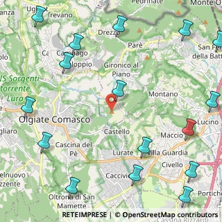 Mappa Via P.Tettamanti, 22020 Gironico CO, Italia (3.24)