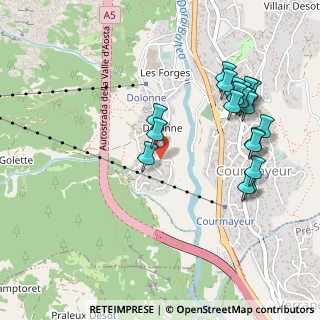 Mappa Strada Vittoria, 11013 Courmayeur AO, Italia (0.5335)
