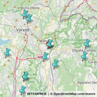 Mappa Via Monsignor C. Sonzini, 21046 Malnate VA, Italia (5.32083)