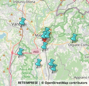 Mappa Via Monsignor C. Sonzini, 21046 Malnate VA, Italia (3.08818)