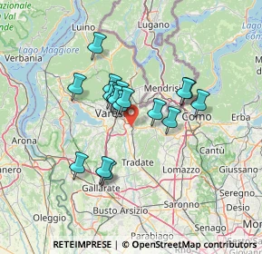 Mappa Via Monsignor C. Sonzini, 21046 Malnate VA, Italia (10.37529)