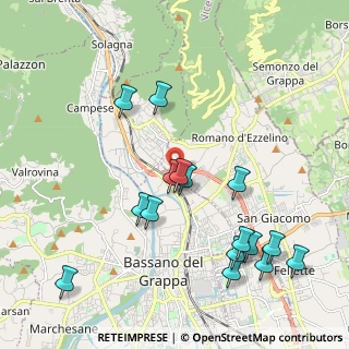 Mappa Via Valsugana, 36060 Romano D'ezzelino VI, Italia (2.2125)