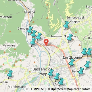 Mappa Via Valsugana, 36060 Romano D'ezzelino VI, Italia (2.94133)