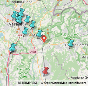 Mappa Via la Novella, 21046 Malnate VA, Italia (5.10267)