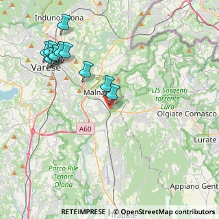 Mappa Via la Novella, 21046 Malnate VA, Italia (4.63091)