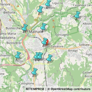 Mappa Via la Novella, 21046 Malnate VA, Italia (2.29455)