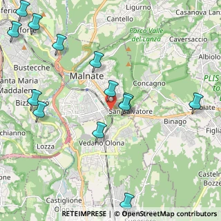 Mappa Via la Novella, 21046 Malnate VA, Italia (2.63231)