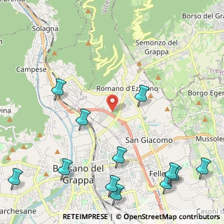 Mappa Via Don M. Bianchin, 36060 Romano D'ezzelino VI, Italia (3.06833)