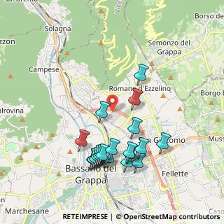 Mappa Via Mart. di Belfiore, 36060 Romano D'ezzelino VI, Italia (1.969)