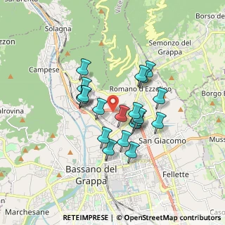 Mappa Via Mart. di Belfiore, 36060 Romano D'ezzelino VI, Italia (1.3515)