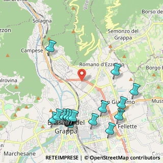 Mappa Via Mart. di Belfiore, 36060 Romano D'ezzelino VI, Italia (2.5335)