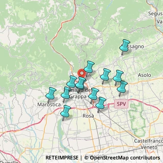 Mappa Via Mart. di Belfiore, 36060 Romano D'ezzelino VI, Italia (5.86692)