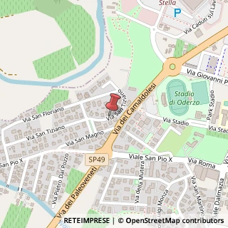 Mappa Via San Tiziano, 61, 31046 Oderzo, Treviso (Veneto)