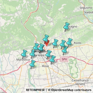 Mappa Romano d'Ezzelino, 36060 Romano D'ezzelino VI, Italia (5.96071)