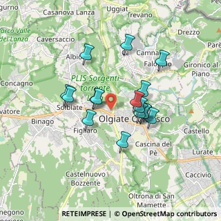 Mappa Via Don Ambrogio Fogliani, 22077 Olgiate Comasco CO, Italia (1.42625)