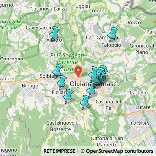 Mappa Via Don Ambrogio Fogliani, 22077 Olgiate Comasco CO, Italia (1.378)