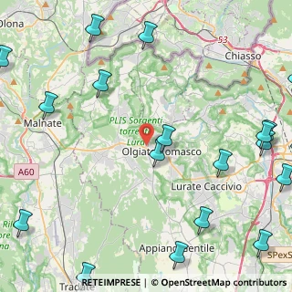 Mappa Via Don Ambrogio Fogliani, 22077 Olgiate Comasco CO, Italia (6.7935)