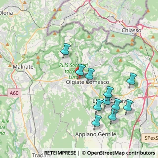 Mappa Via Don Ambrogio Fogliani, 22077 Olgiate Comasco CO, Italia (4.11273)