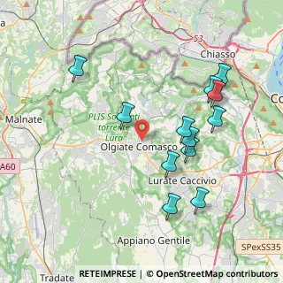 Mappa Via Giacomo Matteotti, 22077 Olgiate Comasco CO, Italia (3.93)
