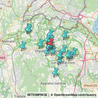 Mappa Via Giacomo Matteotti, 22077 Olgiate Comasco CO, Italia (2.556)